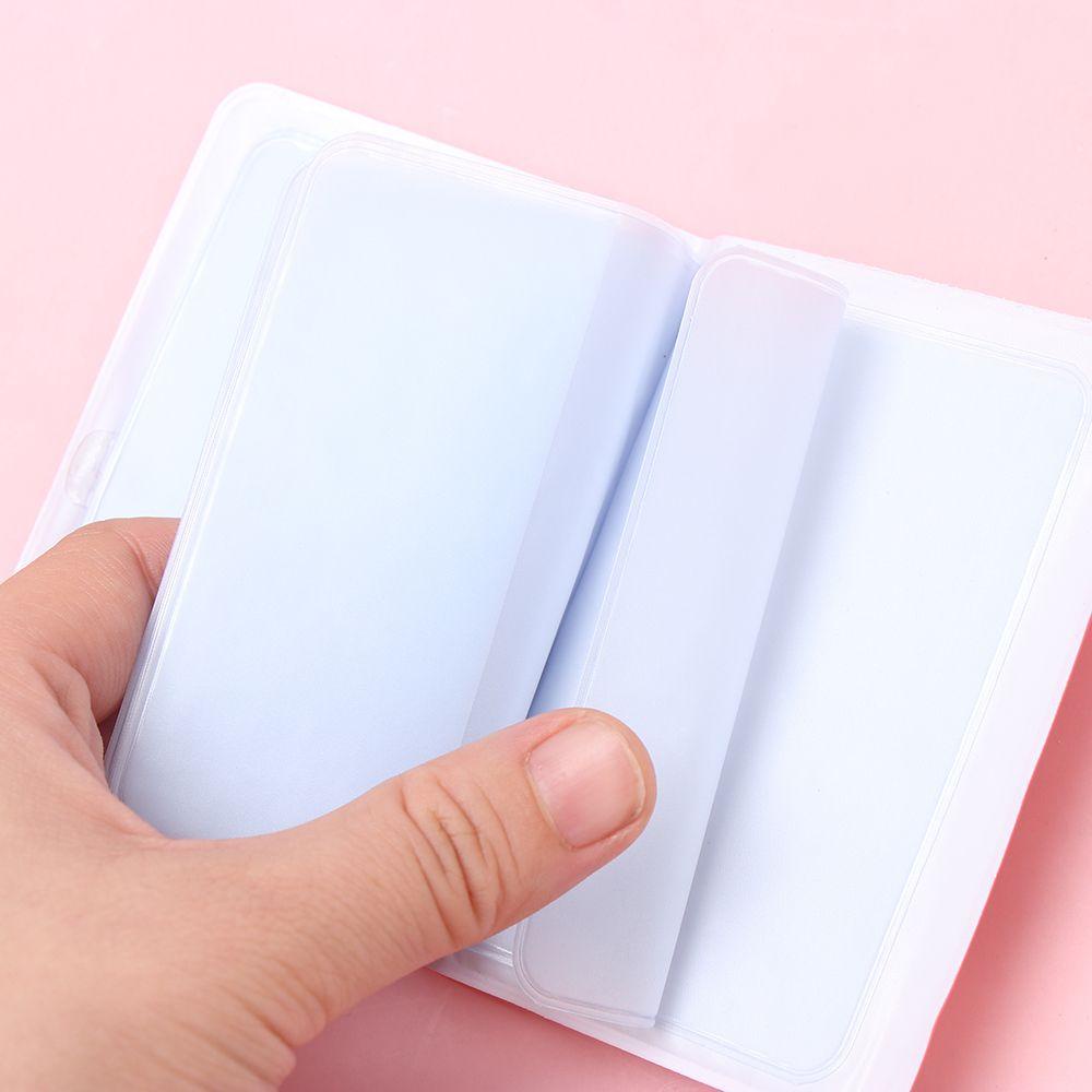 Ví Đựng Thẻ 12 Ngăn Bằng PVC Đính Nơ Xinh Xắn Ốp
