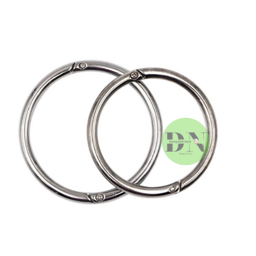 Vòng xỏ mũi bò inox 304 mặt trơn nhẵn 2 kích cỡ