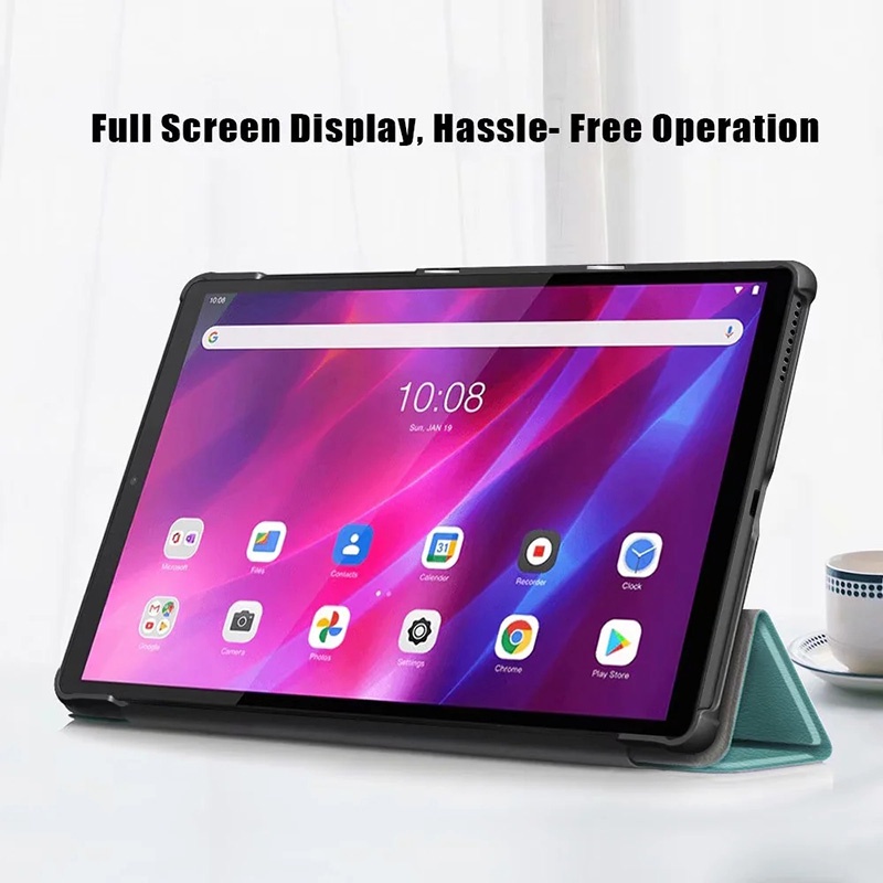 Bao Da Pu Máy Tính Bảng Nắp Gập Có Thể Điều Chỉnh Cho Lenovo Tab K10 10.3inch Tb-X6C6 Ốp