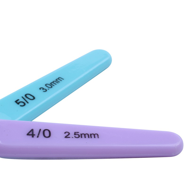 Bộ 8 que móc len có tay cầm nhựa mềm tiện dụng | BigBuy360 - bigbuy360.vn