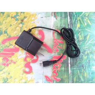 Cục Sạc Đen Dây Liền Cổng Micro USB Dây Dài 1m Tiện Lợi