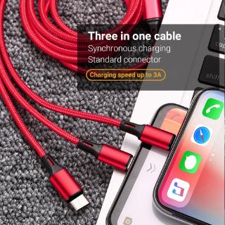 Cáp Sạc Giao Diện Cổng Micro Usb / Type-c / Lightning Dành Cho Điện Thoại Android Ios