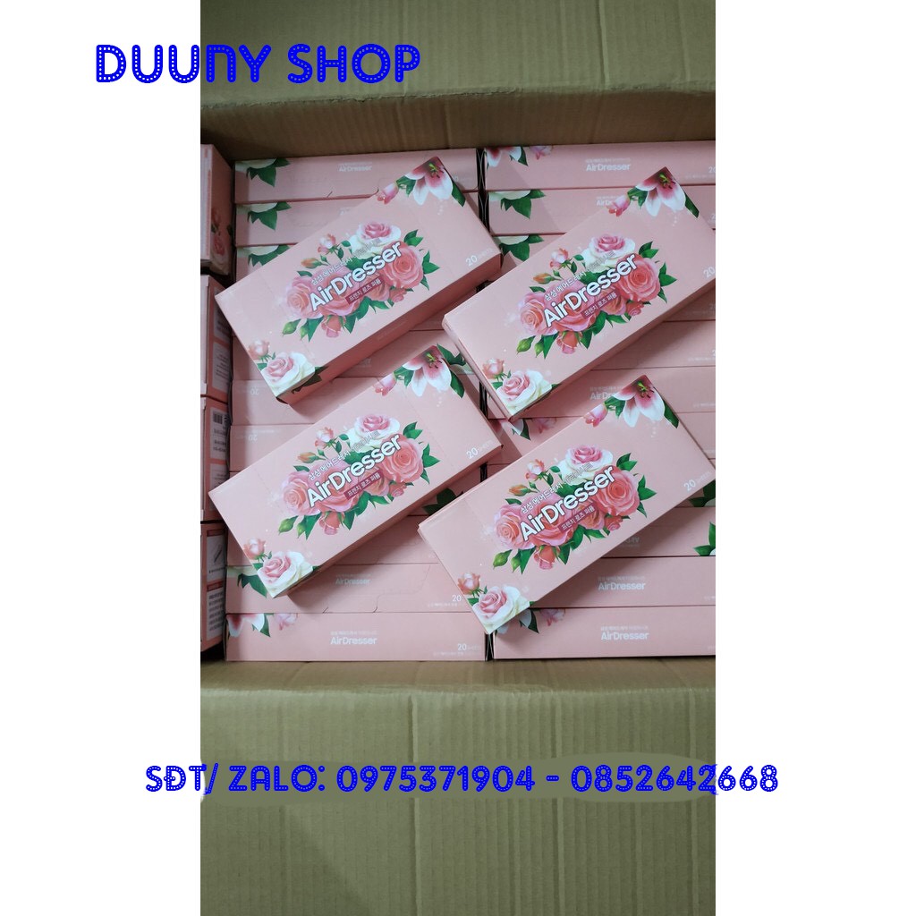 Giấy thơm quần áo  Aroma sheet/ AirDresser, hương hoa hồng Pháp chuyên tủ giặt khô LG Styler/Samsung