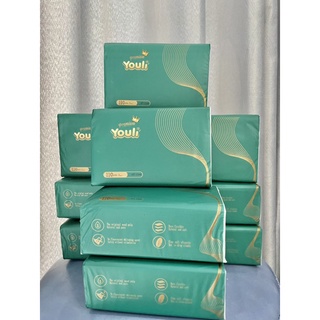 Khăn giấy khô Youli chất lượng tốt (Kích thước 1 bịch: 140mm x 180mm x 3 lớp x 110 tờ)