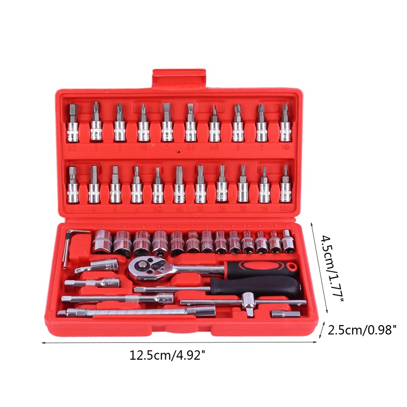 Set 46 Chìa Vặn Đai Ốc Sửa Chữa Xe Ô Tô Chuyên Dụng