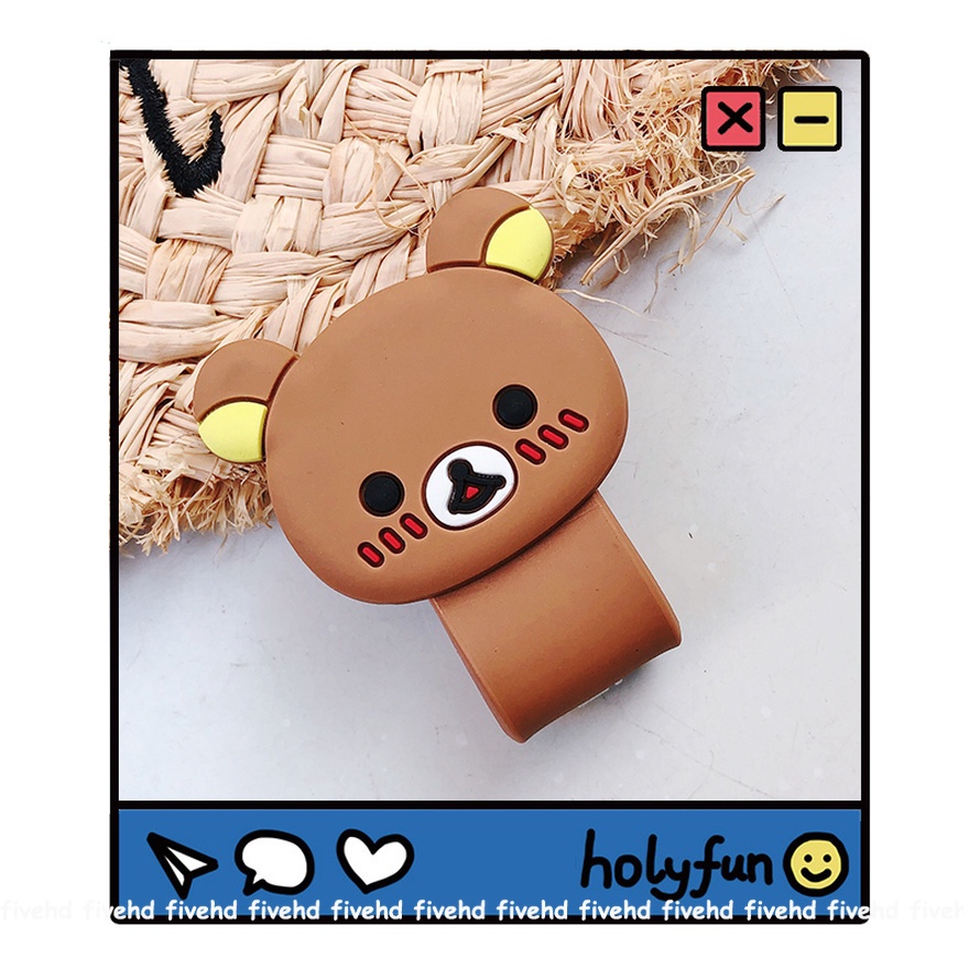 Cute Charging Cable Earphone Winder for Apple Android USB Charging Data Cable Cute Animal Cable Bobbin Protector Wire Cord Holder for Earphone Hot Cartoon Cable Orgnizer Winder