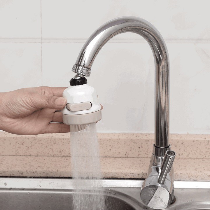 [ HOTTREND ] đầu nối vòi nước bồn rửa bát thay đổi cách phun của nước và xoay 360độ