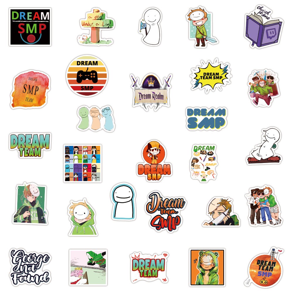 Set 100 / 50 / 25 / 10 Miếng Dán Trang Trí Vali / Laptop / Tủ Lạnh Họa Tiết Hoạt Hình Graffiti Chống Thấm Nước