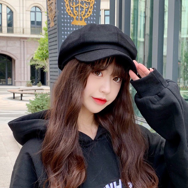 Mũ Nồi Beret ❤️FREESHIP❤️ Giảm 10k Khi Nhập [ MULU10K0 ] Mũ Nồi Dạ Cao Cấp Hàng Loại 1 Có Cạp Viền Đẹp