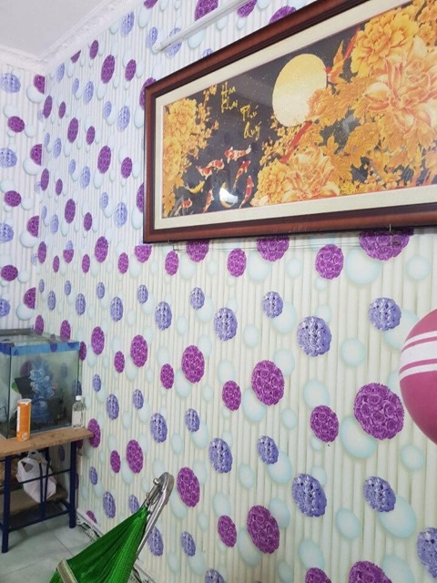 CUỘN 10M GIẤY DÁN TƯỜNG BÓNG CẦU HOA HỒNG [kèm ảnh thật]