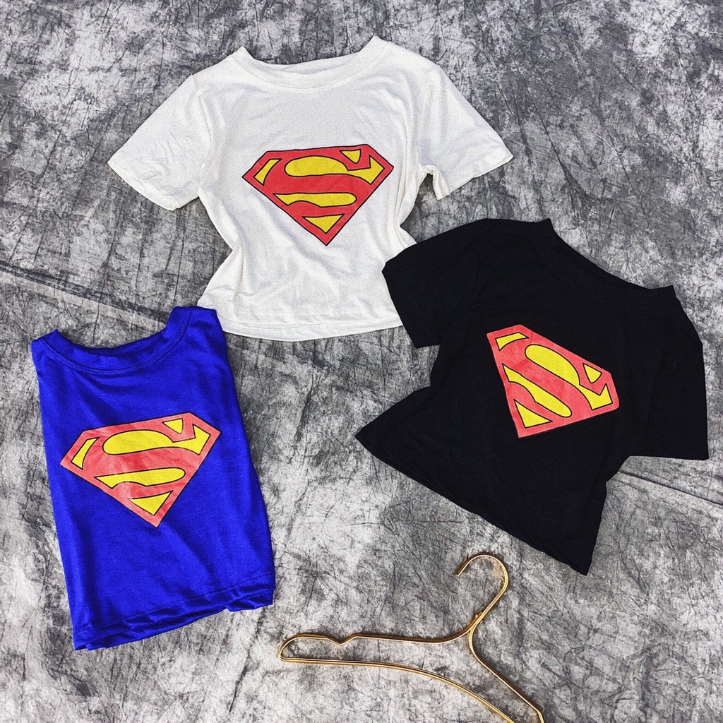 Áo croptop xinh xắn chất thun lụa in hình spy siêu cool xinh xinh