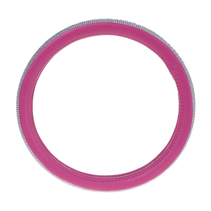 Vỏ Bọc Vô Lăng Xe Hơi Bằng Da Đính Đá Sang Trọng