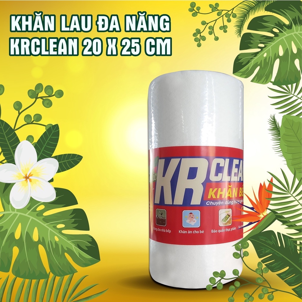 [MUA 1 TẶNG 1] - [HOT SALE] Khăn Cuộn KR Clean trắng 100 tờ MUA 1 TẶNG 1 - Combo &quot;NHÀ BẾP TIỆN LỢI&quot;