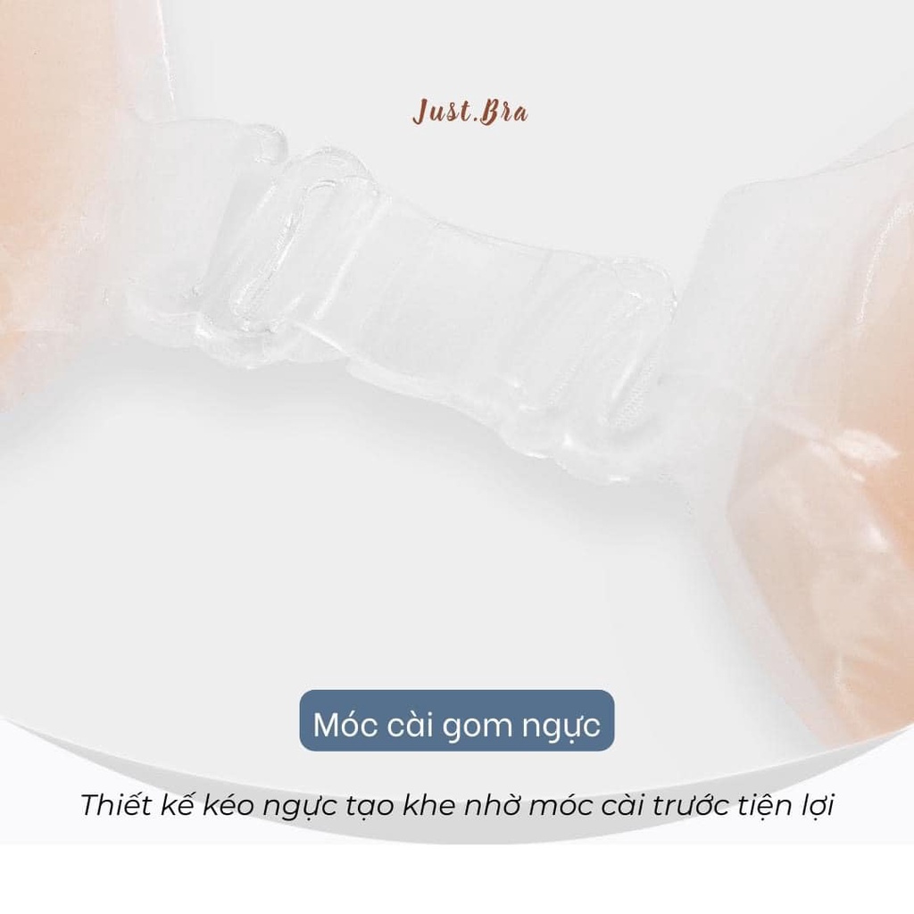Bra dán Just Bra dáng giọt nước mắc cài trước nâng gom chuẩn mực SPMDSil_giọt nước