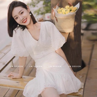 Váy thô tay bồng đuôi cá