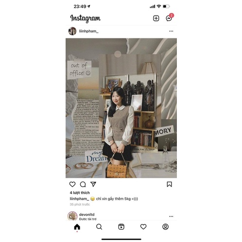 ÁO SƠ MI PHỐI DẠ NÂU ĐAI EO CÚC ĐỒNG | BigBuy360 - bigbuy360.vn