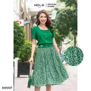 Chân váy hoa dáng xòe mùa hè chất lụa siêu mát thiết kế trẻ trung MCV339 MOON STORE