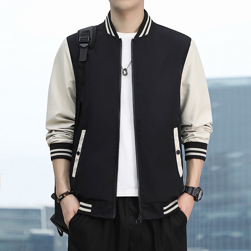 Áo Khoác Bomber Dáng Rộng Thời Trang Hàn Quốc Cá Tính Cho Nam