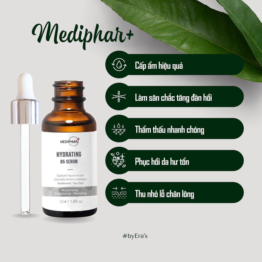 [HÀNG CÔNG TY]Serum Dưỡng Cấp Ẩm Phục Hồi Trắng Sáng Da Mờ Thâm Sạm Nám Cấp Nước Chống Lão Hóa Da MEDIPHAR+ HYDRATING B5