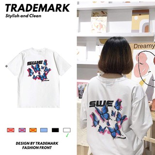 Áo Thun Tay Lỡ Dáng Rộng Nam Nữ W Butterfly, áo phông form đẹp unisex