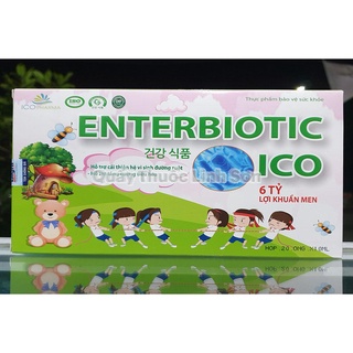 Men vi sinh Enterbiotic ICO 6 tỷ lợi khuẩn hỗ trợ tăng cường tiêu hóa hộp 20 ống