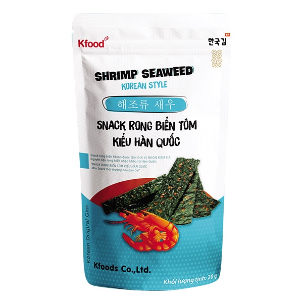 Snack Rong Biển Tôm Kfood 20G