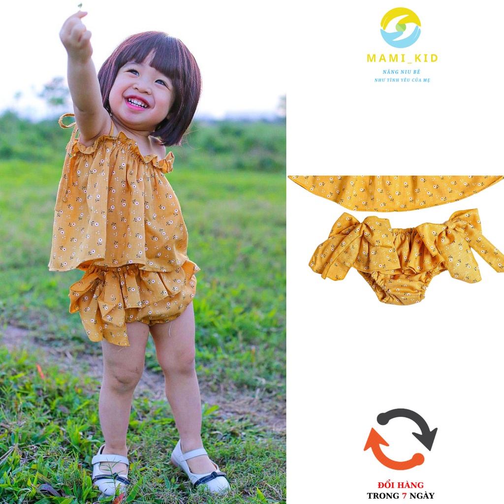 bộ đồ bé gái 1-5 tuổi kèm chip chất liệu mềm mại, thấm mồ hôi 8-18kg