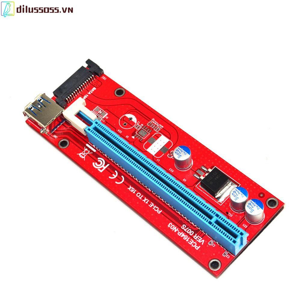 Card Mở Rộng Usb 3.0 164p Pci-E Express 1x Sang 16x 6pin Sata Mini | BigBuy360 - bigbuy360.vn