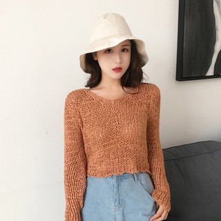 áo len móc croptop Quảng Châu order ms 116