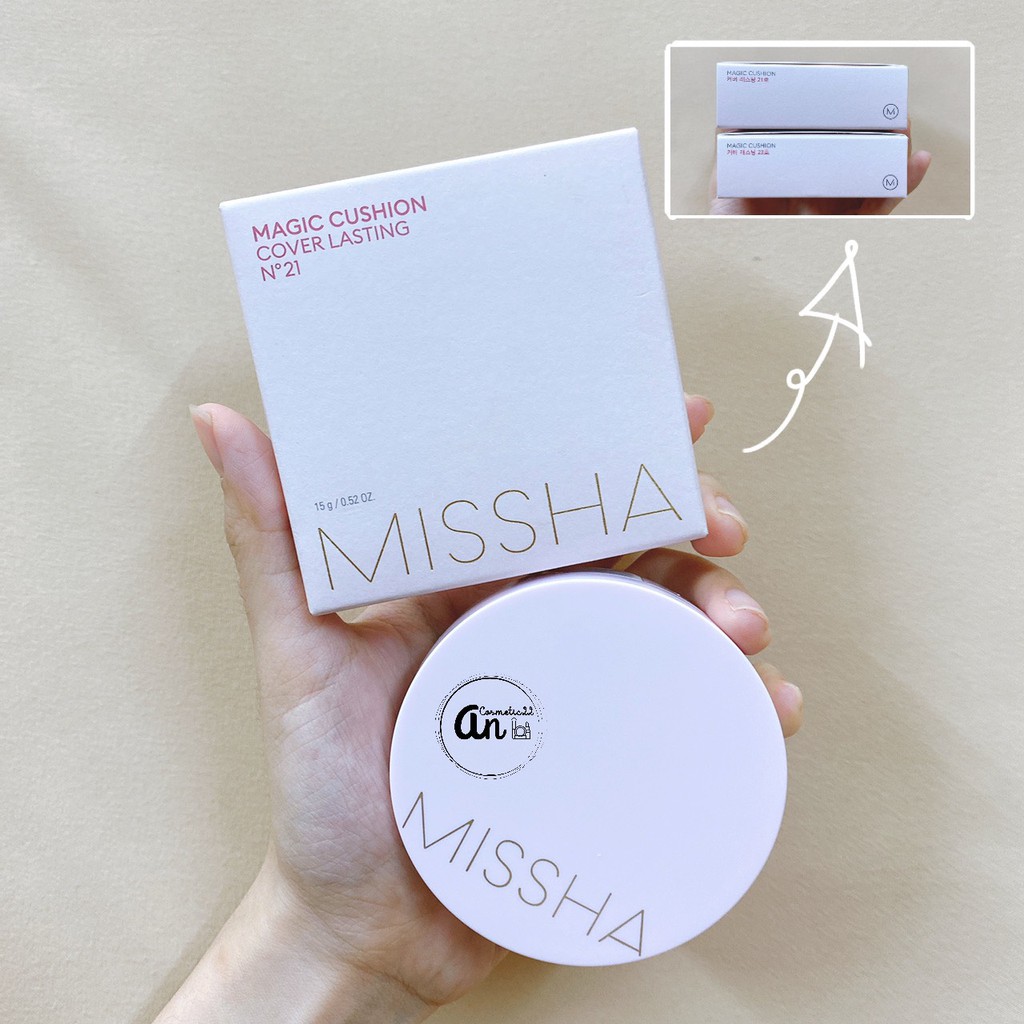 Phấn Nước Missha Magic Cushion & Missha Radiance Perfect Fit Cushion SPF50+ PA+++ 15g