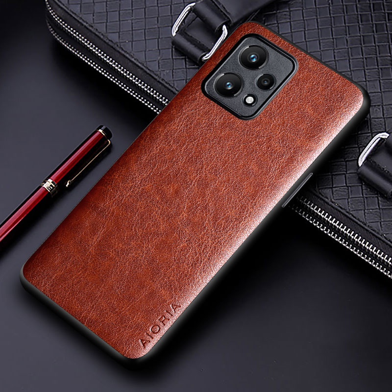 Sang Trọng Bao Da Điện Thoại pu Màu Trơn Phong Cách Doanh Nhân Cho realme 9i 9 pro plus Ốp