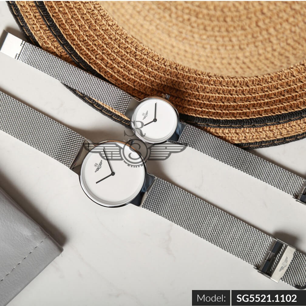Đồng Hồ Đôi mặt kính saphire SRWATCH SL5521.1102 - SG5521.1102 sang trọng quý phái l