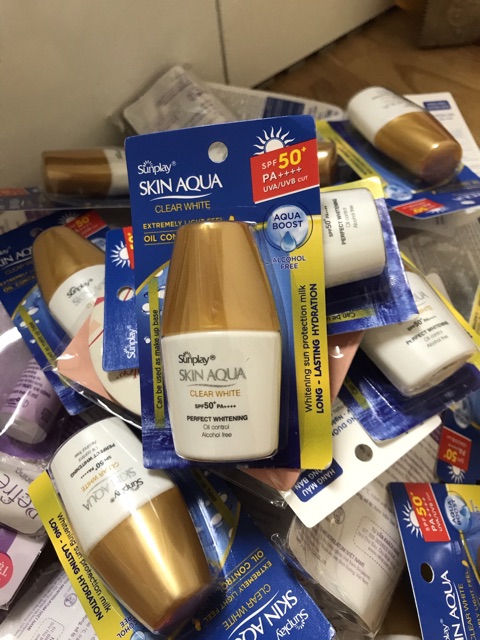 Chống nắng skin Aqua Clear White SPF 50+ PA ++++ 7g tiện để túi💓