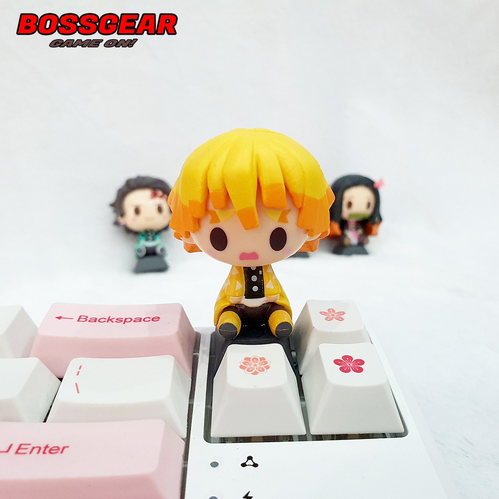 Keycap lẻ hình Nhân Vật Demon Slayer Chibi siêu dễ thương ( Kimetsu no Yaiba,Tanjirou,Zenitsu,Inosuke,Nezuko)