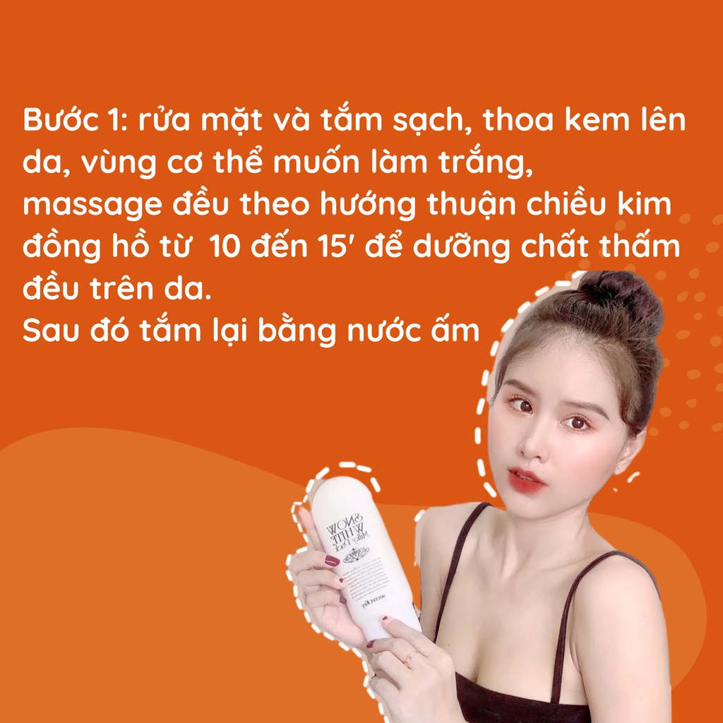 COMBO Dưỡng Trắng, Chăm Sóc Phục Hồi Da Vaseline Kết Hợp Kem Dưỡng Trắng SnowWhite Hàn Quốc