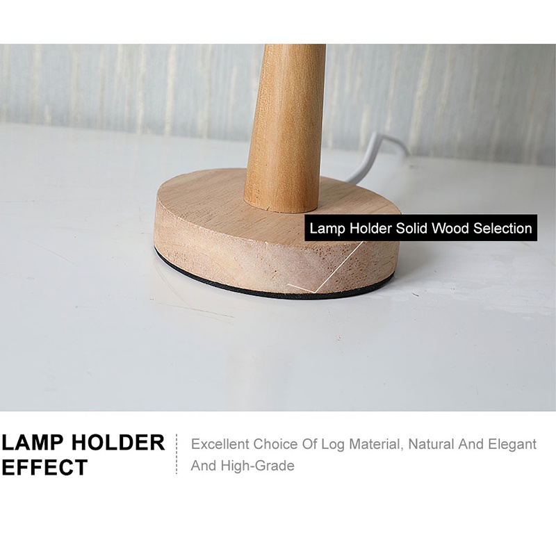 Đèn ngủ bằng gỗ Bắc Âu decor trang trí để bàn tiết kiệm năng lượng ban đêm