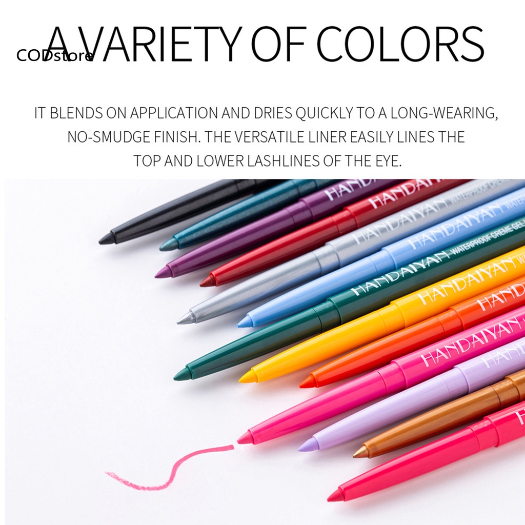 Bút kẻ mắt dạng gel màu sắc thời trang nhỏ gọn DIY
 | BigBuy360 - bigbuy360.vn