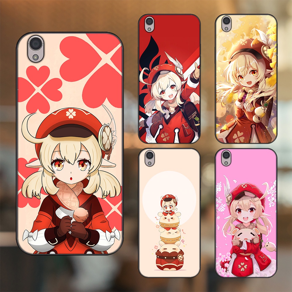 Ốp lưng Oppo A37 Neo 9, F1 Plus viền đen in hình Klee Genshin Impact