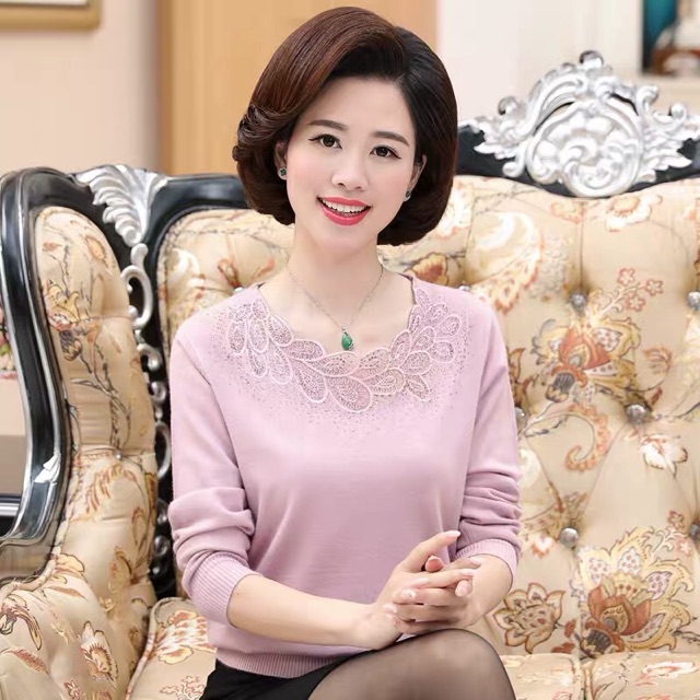 Áo len nữ trung niên | BigBuy360 - bigbuy360.vn