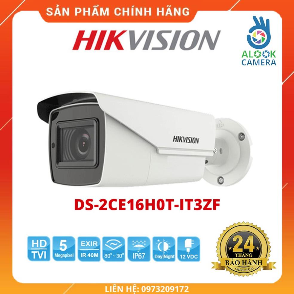 HÀNG CHÍNH HÃNG_Camera 4 in 1 hồng ngoại 5.0 Megapixel HIKVISION DS-2CE16H0T-IT3ZF_BẢO HÀNH 24 THÁNG