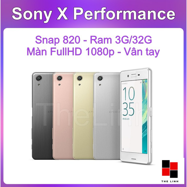 [Mã 2611DIENTU500K hoàn 7% đơn 300K] Điện thoại Sony Xperia X Performance - Chip s820 ram 3G