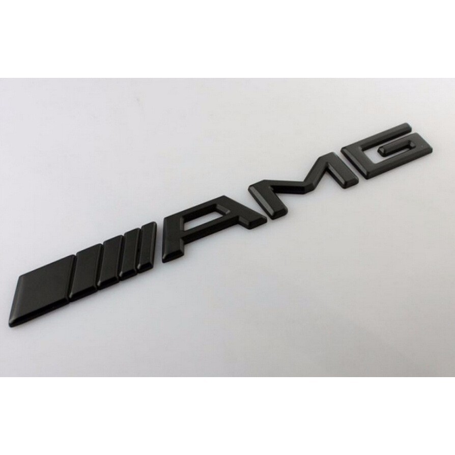 Logo kim loại 3d dán đuôi xe benz hình chữ Amg