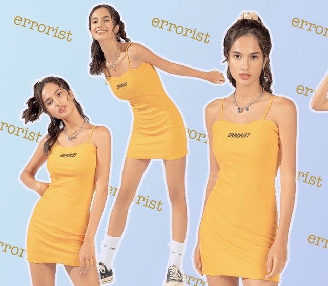 Đầm dây thêu chữ ERORIST