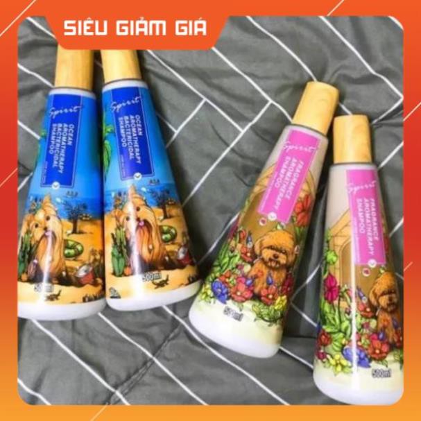 [GIẢM GIÁ] Sữa tắm nước hoa cho chó nắp gỗ Spirit chai 500ml - petshop số 01 zubumshop