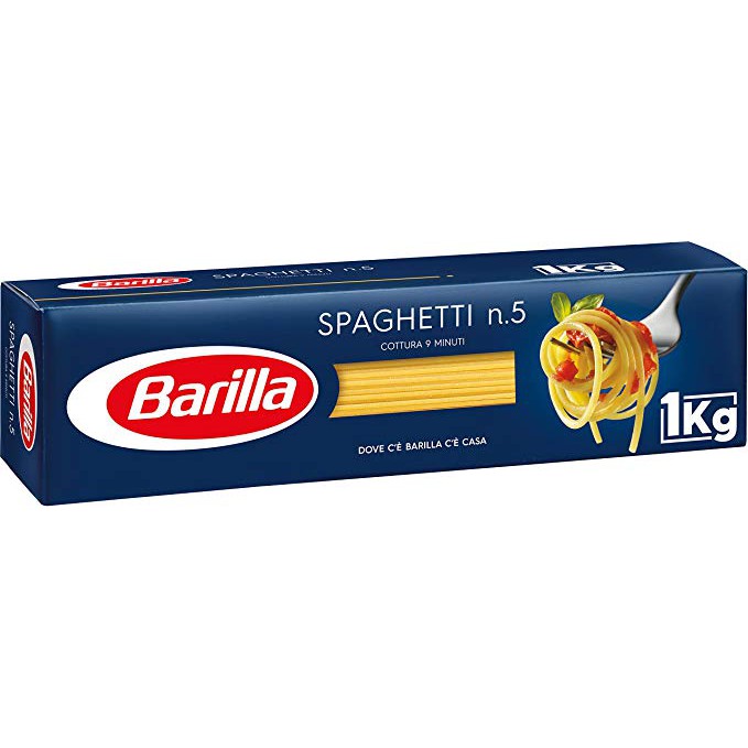 Combo Mì Spaghetti 1kg & Sốt Barilla 400g (2 loại)