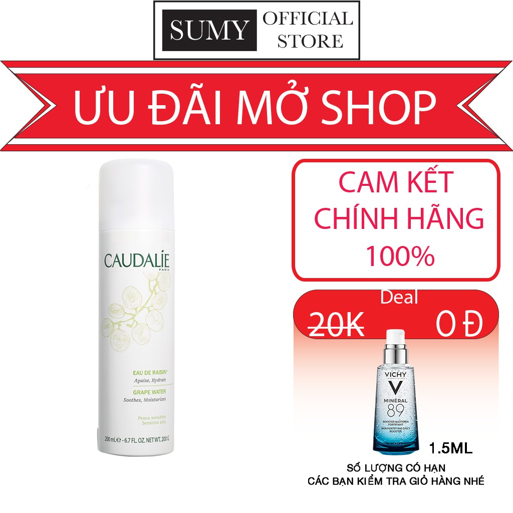 Xịt Khoáng Nho Caudalie Grape Water