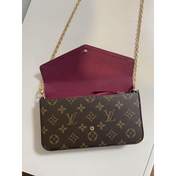 ❌ Lv FELICIE POCHETE SPSLNHÌN HOA ĐỐI XỨNG LÀ BIẾT HÀNG XỊN HAY DỎM NHAA