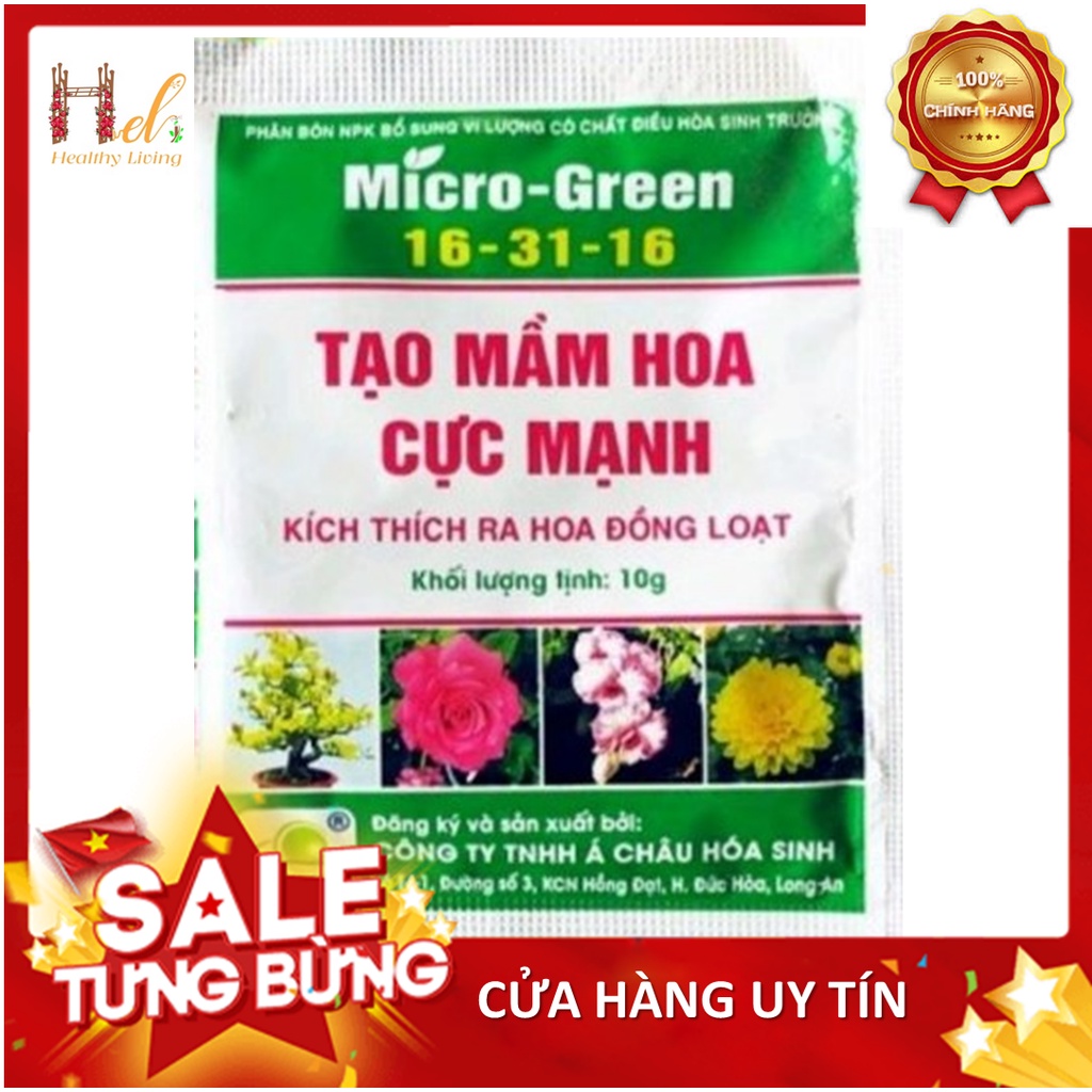 Chế phẩm kích thích ra hoa tạo mầm hoa cực mạnh Micro Green 16-31-16