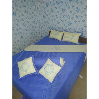 BỘ CHĂN GRA PHỦ SATIN (COTTON LỤA) CAO CẤP PADORA