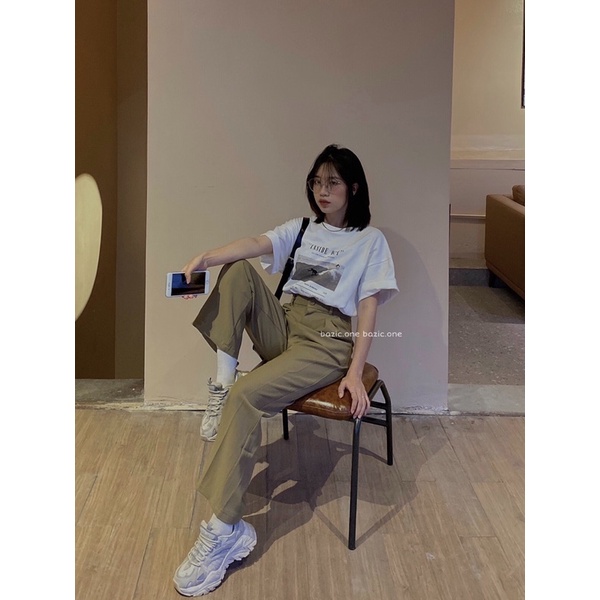 [Mã SKAMCLU7 giảm 10% tối đa 50K đơn 0Đ] Áo phông in hình vintage oversize chất dày Bazic one | BigBuy360 - bigbuy360.vn